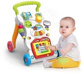 SROTIEN Kid Toy Children Musical Walker Push & Pull Toy for Toddlers & Kids Baby Activity Walker Toy Comes with Two Patterns Sit and Play Stand and Walk