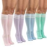 SERICI Knee Socks | 4 Pairs Cotton 