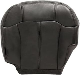 Priprilod #122 Dark Gray Driver Side Bottom Replacement Seat Cover Compatible with Chevy Silverado GMC Sierra 1999 2000 2001 2002