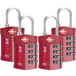 Forge Travel Lock,TSA Approved Luggage Locks for Air Travel, Gym Lockers, School Lockers, Pelican Cases, Gun Case, Easy Read Dials, Durable Alloy Body