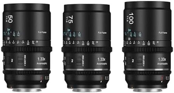 SIRUI Astra 1.33X Auto Focus Full Frame Anamorphic Cine Lens for Z Mount Cameras, Z6/6II, Z7/7II, Z8, Z9, Z50/50II, ZF/ZFC, 50+75+100mm Lens Kit (Neutral Flare)
