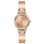 GUESS Stainless Steel Tri Luxe Collection Analog Rose Gold Dial Women's Watch-Gw0474L3, Band Color-Rose Gold