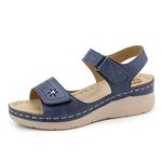 firelli Women Orthopedic Arch Support Sandals Comfortable Walking Sandals (8 CA,Navy)