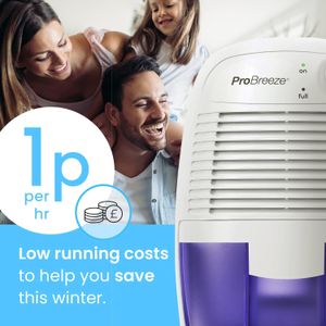 Pro Breeze 500ml Compact Dehumidifier – Portable Moisture Absorber
