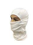 Gajraj unisex-adult Spandex;Cotton Balaclava (MaskCotton_White_Free Size)