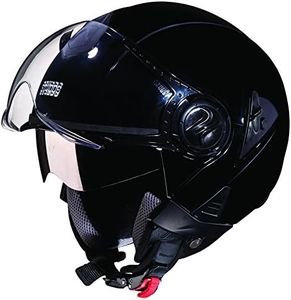 Studds Downtown Cycling Open Face Helmet (Black, Large)