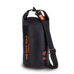 The Pack Wolf Company - Waterproof Dry Bag, Waterproof Backpack with Adjustable Shoulder Strap, Durable Dry Bag for Kayaking, Rafting, Boating and More, Waterproof Bags, 10L, Black/Orange