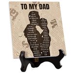 Dad Gifts, Gifts for Dad, Dad Birthday Gifts, Dad Gifts from Son, Presents for Dad, Thanksgiving/Retirement Gifts for Dad, Engraved Acrylic Plaque.