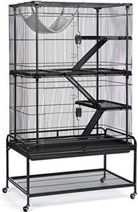 Prevue Pet Products 484 Deluxe Critter Cage, Dark Gray 37.0" L x 23.1" W x 63.4" H