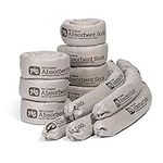 New Pig Original Absorbent Sock, 3" Diameter x 42" Length, 64 oz Absorbency, Gray (Box of 12), PIG237