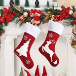 Festisoul 2pack Burlap Christmas St