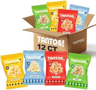 Tantos! Puffed Pasta Chips – Bold Italian Flavors – Snack Alternative to Potato, Corn Chips – 4 oz Variety Pack – Marinara, Pesto, Cacio e Pepe, Classico – 12 Pack (3 of Each Flavor)