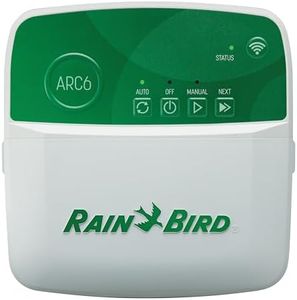 Rain Bird ARC6 App-Based Indoor Smart Irrigation WiFi Timer/Controller, 6-Zone/Station, EPA WaterSense Certified, Compatible with Alexa