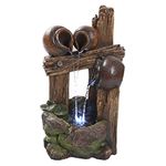 Design Toscano Garden Fountain, Resin, Full Color, 6" wx6 dx9 h