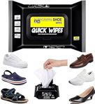 LIQUAZO Natural Sneaker & Shoe Cleaner Wipes - 1 Packs of 80 - Portable Sneakers Cleaner Shoe Wipes Quickly Remove Dirt & Stains - These Disposable Shoe Cleaning Wipes Can Be Used On Footwear