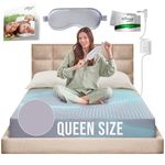 Earth Grounding Sheets Queen Size with 12% Silver Fiber & 4% Silk & 84% Cotton - Gray - Quality Certified Grounded Well Bed Sheet - Conductive Fitted Sheet for Better Sleep