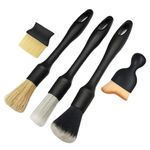 Caggo Premium Car Detailing Brush Set of 5 - for Car Cleaning, Car Wash Interior and Exterior Cleaning. Soft bristles, Multy Purpose Dashboard Cleaning, Ac Vent Cleaning & More