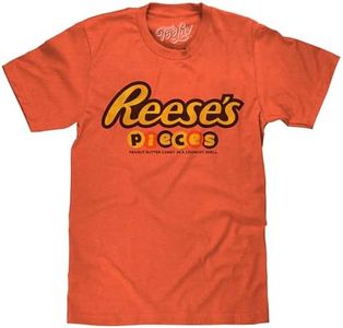 Reese"s Pieces Logo Men"s T-Shirt-Small Orange Heather