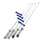 BUY SPARES Top Load Washing Machine L3 Suspension Rods Compatible with W.h.i.r.l.p.o.o.l 6.5kg, 19 Inch, Green Rubber Support with Blue and White Bush, Durable Replacement