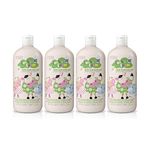 Baylis & Harding Funky Farm Kids Bathtime Bath and Shower Gel 1 Litre, (Pack of 4) - Vegan Friendly