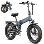 Jasion X-Hunter Electric Bike for Adults,1400W Peak Motor 30MPH Max Speed 48V 13AH Removable Battery, Full Suspension System Design,20‘’*4.0 Fat Tire Foldable Ebike,7-Speed Bicycles