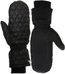 TrailHeads Touchscreen Quilted Running Mittens for Women | Insulated Hand Protection - Small