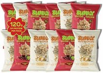 BUNKY Protein Popcorn | Premium High-Protein Air-Popped Snack | Aged White Cheddar & Sriracha Lime | Low Calorie, High Fiber, Guilt-Free Crunch | 10g Protein per Bag | Healthy Post-Workout Snack (2.5 Ounce (Pack of 12), THE COMBO)