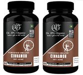 Dr. JPG Organic Cinnamon Capsules 60 Veg. Capsules/INDIA ORGANIC Certified (Pack Of 2)