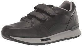 Hush Puppies Men's Henri 2Strap Jogger Oxford, Black Leather, 11.5 M US
