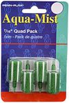 Penn-Plax AS6Q 4-Pack Aqua Mist Air Stone Cylinder Aerator for Fish Tank | Easy to Install to Your Pump | Aerates Your Tank, 7/16" Single 4-Pack