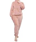 SHAPERX®Stylish Hooded Woolen Winter Night Suits for Women | Latest Woollen Tops & Pyjama Night Dresses for Women | Ladies Night Suit Dress Wear Combo Pack of 1 (PEACH, L)