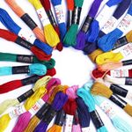 Desiderio Cotton Vardhman Embroidery Thread 5 Shades Pack of 25Pcs for Cross Stitching/Embroidery and Needle Craft Work, Multicolour