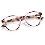 Cyxus Round Blue Light Glasses for Women Fashion Computer Blue Blocking Glasses Tr90 Frame Anti Glare Eye Strain 8018 Douhua color