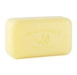 Pre de Provence Artisanal French Soap Bar Enriched with Shea Butter, Quad-Milled For A Smooth & Rich Lather (150 grams) - Sweet Lemon