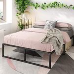 Zinus King Bed Frame – Lorelai 14 inch Bed Frame with Steel Slat Support, Heavy Duty Metal Construction, Easy Assembly, No Box Spring Needed – Platform Bed Frame with Underbed Storage