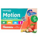 Travel & Motion Sickness Tablets - 500mg Chewable Ginger Rhizome Tablets - Non-Drowsy Nausea & Vomiting Relief - 10 Tablets (Strawberry)