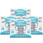 Nappico Ultra Soft Organic Bamboo Diapers | Large (L) Size | Pant Diapers | For 9-14 kg | Super Dry | Quick Absorption | With Wetness Indicator | Leak-Proof | Rash-Free | Unisex | 25 Count | Pack of 4