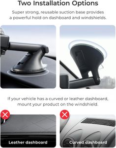 iOttie Easy One Touch 6 Car Phone Mount – Universal Dashboard & Windshield Holder