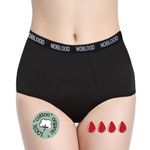 NoBlood Period Pants Heavy Flow for Women and Teenage Girls - Washable - Cotton - Eco-friendly - Menstrual Underwear - Absorbent Periods Undies - Womens Teens Girl (Basic, XS)