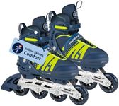 HUDORA Inline Skates Comfort - Inline skates for children & teenagers in various sizes Roller skates adjustable in width & length up to 6 sizes - Breathable leisure inline skates