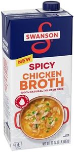 Swanson 100% Natural Spicy Chicken Broth, 32 oz Carton