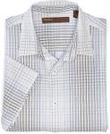 Perry Ellis Men's Ombre Plaid Shirt