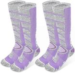 2 Pairs Ski Socks for Men & Women,C