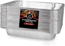 COMFICOVE Aluminum Pans Disposable Half Size 9x13