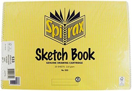 Spirax Sketch Book A3 297x420mm 20 Sheets/40 Page, No.533