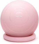 YOTTOY Exercise Ball Chair with Base,Yoga Ball Chair for Home Office Desk, Stability Ball & Fitness Ball Seat with Pump