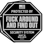 FAFO Sticker Security Warning Sign 