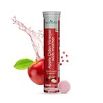 Plant Based Apple Cider Vinegar With Mother 20 Effervescent Tablets (Apple Flavour) | Vegetarian Formula| No Added Sugar | Easy To Consume | 100% Vegan | Gluten Free | Weight Management & Metabolism