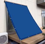 Sun Shade Sail Canopy 1.2 x 2.8 m Sunscreen Awning Canopy 98% UV Durable Shade Sails Canopy Pergola Covers with Ropes and Eyelet for Outdoor,Patio,Canopy,Garden, Navy Blue