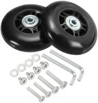PATIKIL Replacement Luggage Suitcase Wheels Repair Kit, 78mmx24mm Wear-Resistant & Mute Swivel Caster Wheels